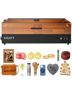 Atomstack Kraft Machine de gravure et de découpe laser double 20 W diode bleue + 1,2 W IR rouge, graveur laser simultané